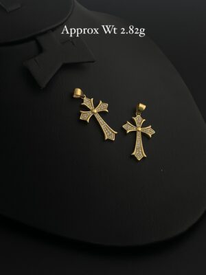 Cross Gold Earring