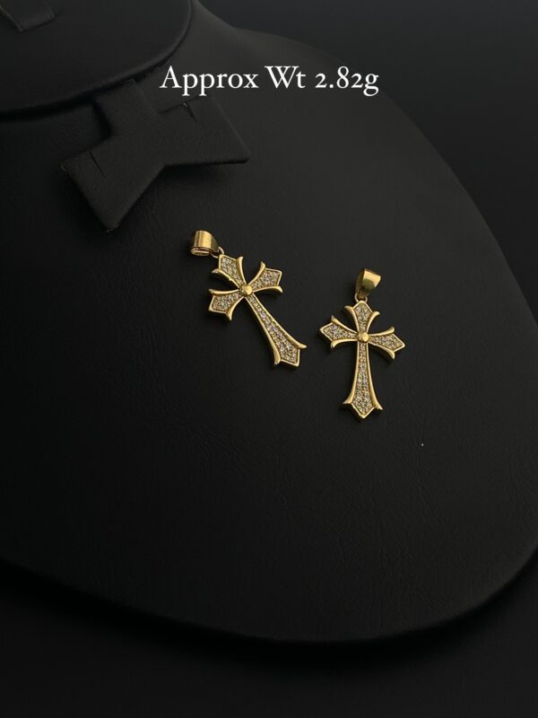 Cross Gold Earring