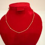 18karat Italian Gold Necklace with Ball Design. 3.9gram